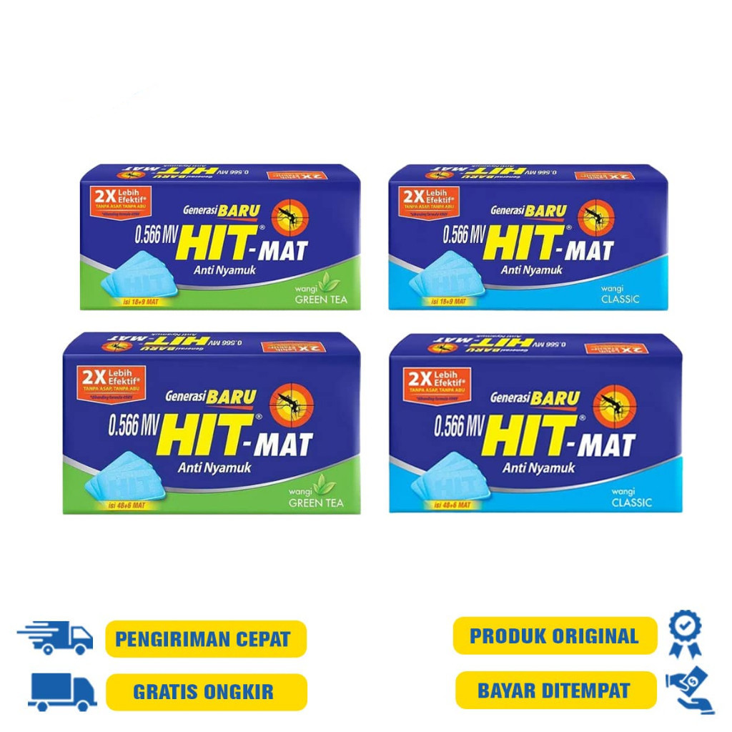 Jual HIT MAT elektrik anti nyamuk - CLASSIC 18S+9MAT 48S+9MAT | FLORAL ...