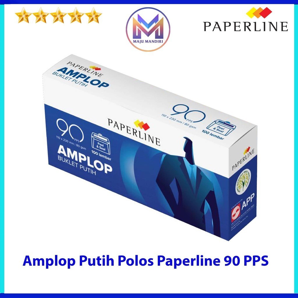 Jual Amplop Putih Polos Paperline Pps Isi Lembar X