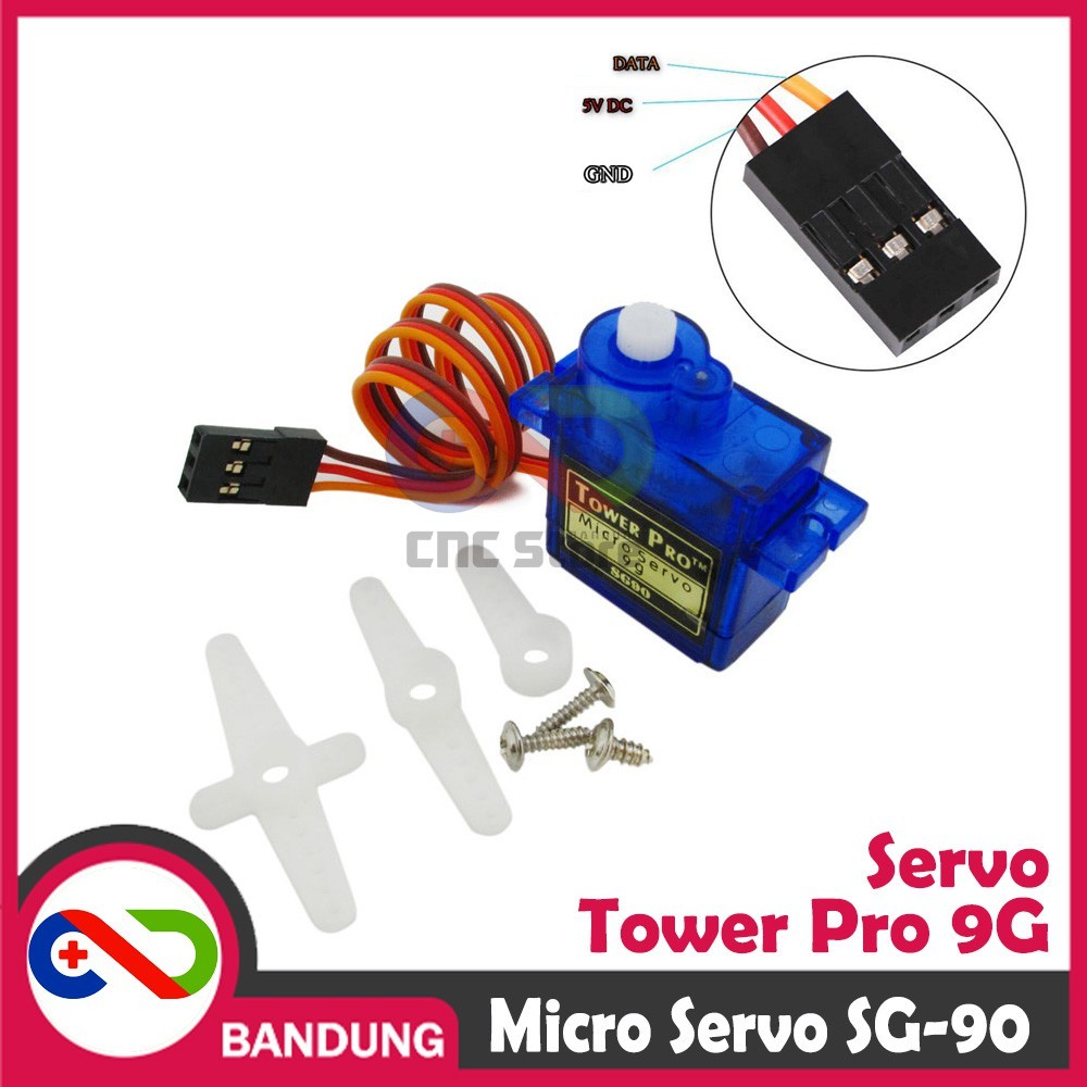 Jual TOWERPRO MOTOR SERVO SG90 SG-90 9G | Shopee Indonesia