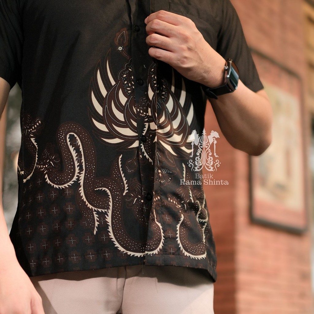 Jual Batik Rama Shinta Motif Candra Kemeja Batik Lengan Panjang Pendek ...