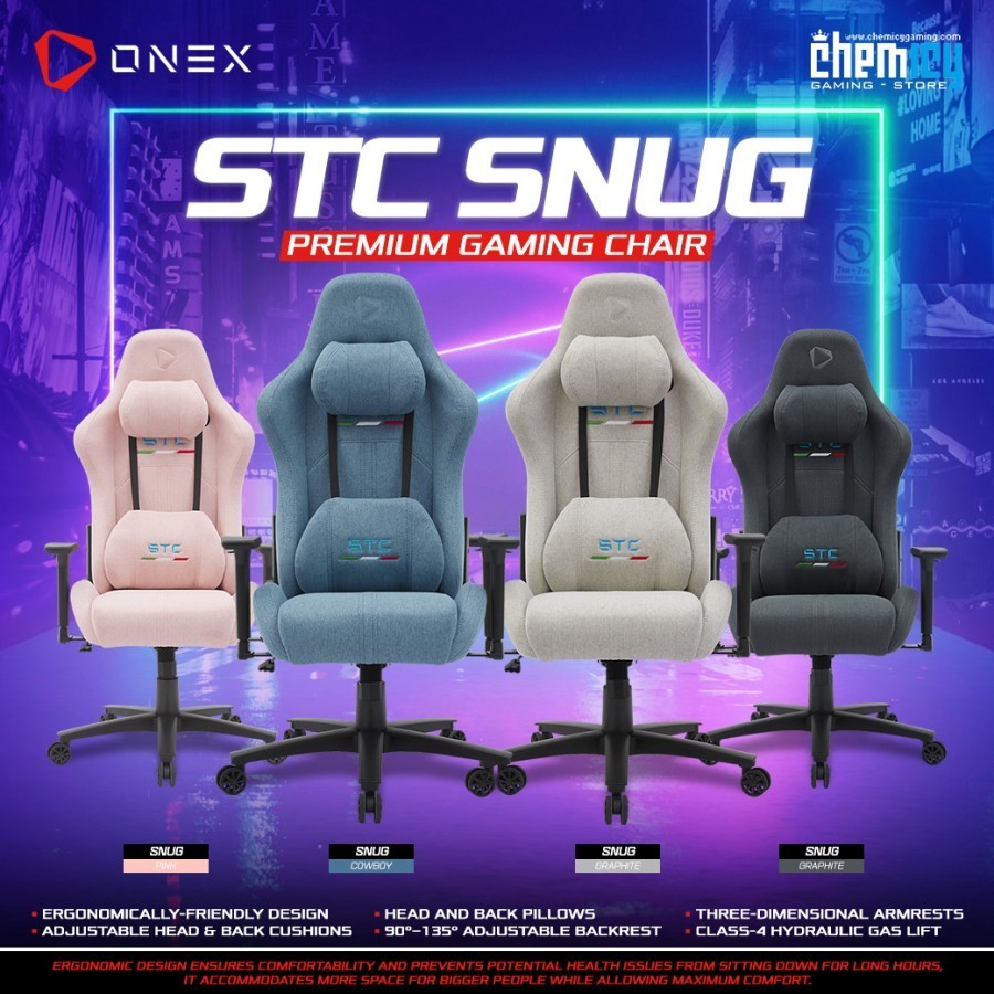Jual OneX STC Snug Series Premium Gaming Chair / Kursi Gaming | Shopee ...