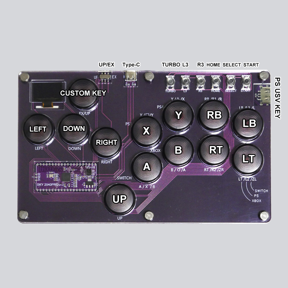 Jual FunFortress Slimbox Mini Hitbox Console Arcade Leverless ...