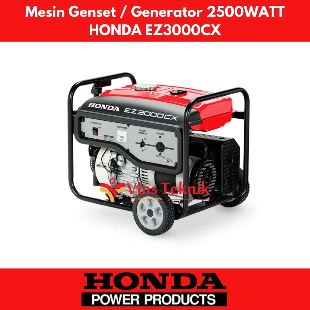 Jual Mesin Genset Honda 2500watt EZ3000 CX Generator Set Bensin ...