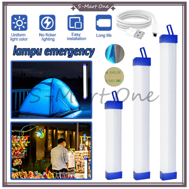 Jual lampu emergency t7 60w super terang/lampu neon led panjang ...