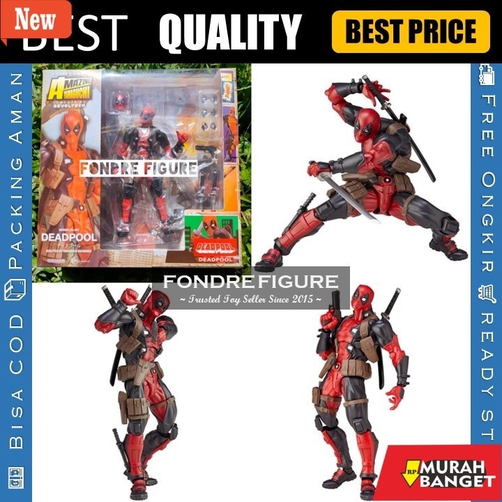Figurine Revoltech Yamaguchi N°001 - Deadpool (Dead Pool) - Édition KAIYODO Japon - Occasion