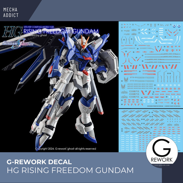 Jual Water Slide Decal HG RISING FREEDOM GUNDAM by G-Rework - Original ...
