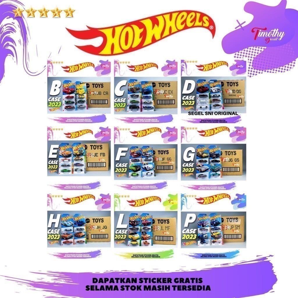 Jual Hot Wheels Grosir Kartonan Dus Segel Sni Original Mattel Bebas