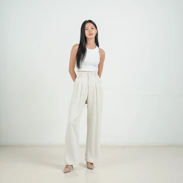 Tutuloph Basic Long Kulot V3 Kulot Celana Karet Kantor Highwaist Pants Flowy Pants All Size