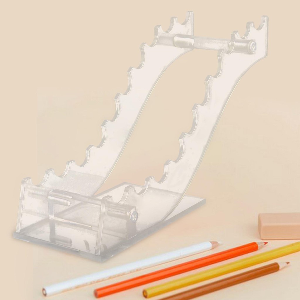 Jual Pen Rack Equipment Storage Transparent Durable Pen Display Stand ...