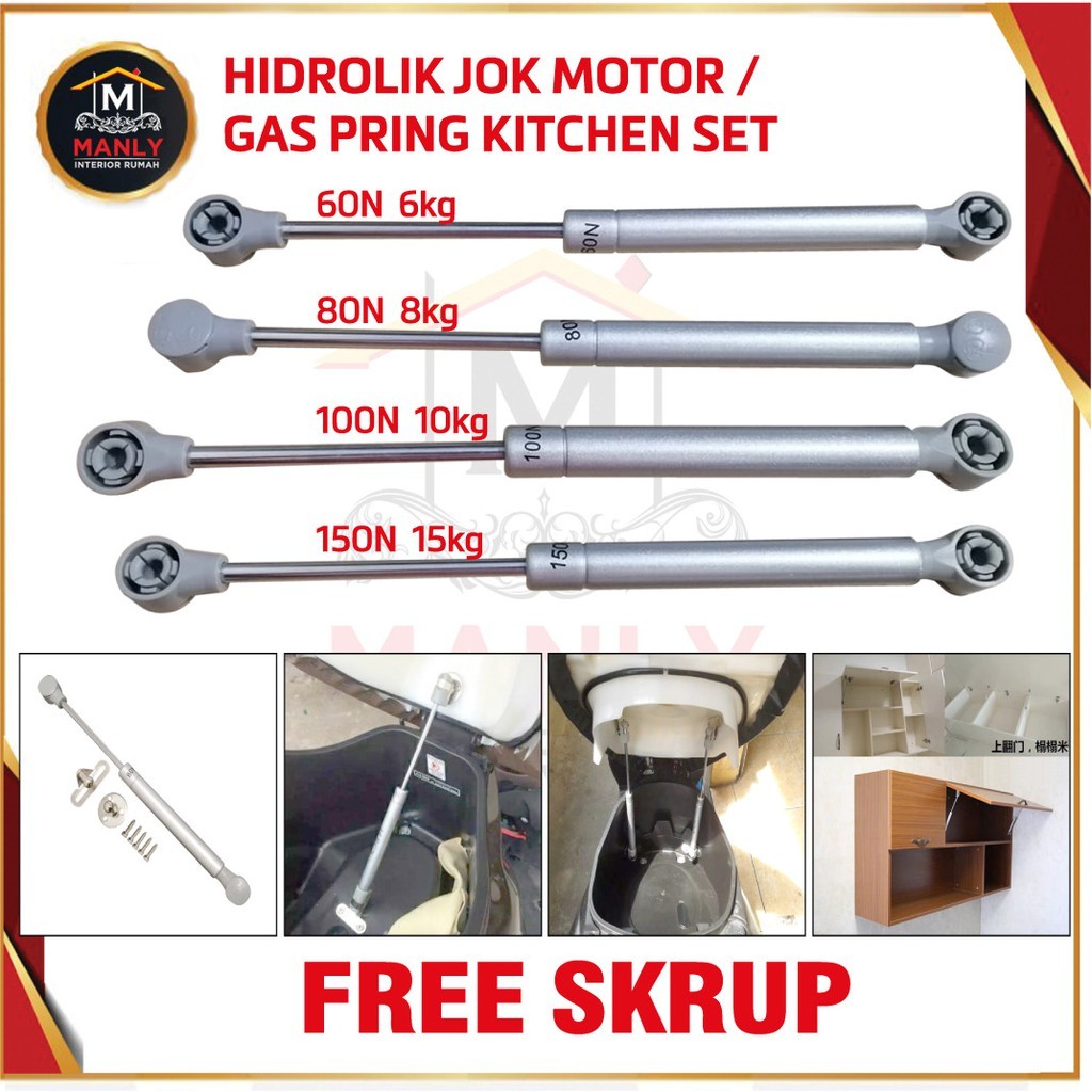 Jual Hidrolik jok motor / hidrolik kitchen set / gas spring jok motor ...