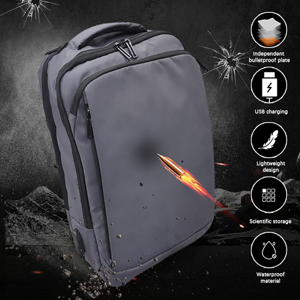 Jual NIJ IIIA Level Bulletproof Backpack Large-capacity Bulletproof ...