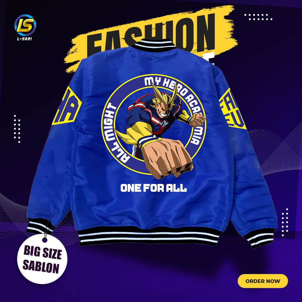 Jual JAKET VARSITY EVOS MY HERO ACADEMIA 