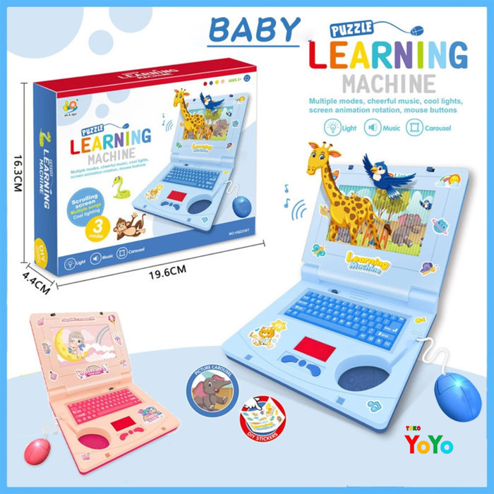 Jual Mainan Edukasi Anak Laptop Laki Laki Perempuan Notebook Learning ...