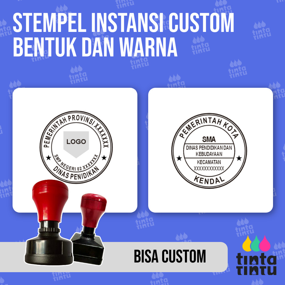 Jual Stempel Instansi Custom Bentuk dan Warna | Shopee Indonesia