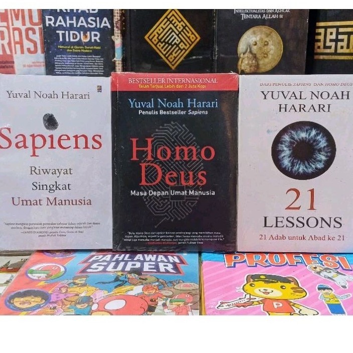 Jual paket 3 buku Sapiens homo deus 21 lesson karangan yuval noah ...