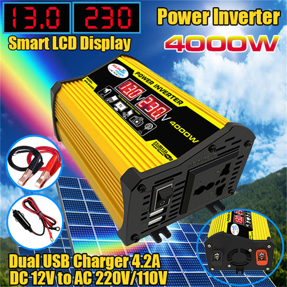 Jual Portable Inverter Car Power Inverters DC12Volt To AC110/220Volt ...