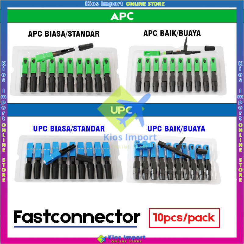 Jual [[ READY STOCK ]] Fast Konektor Biasa/Baik SC UPC/APC 10 PCS FTTH ...