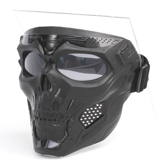 Jual WOSPORT Masker Motor Topeng Airsoft Gun Full Face Tactical Mask PC ...