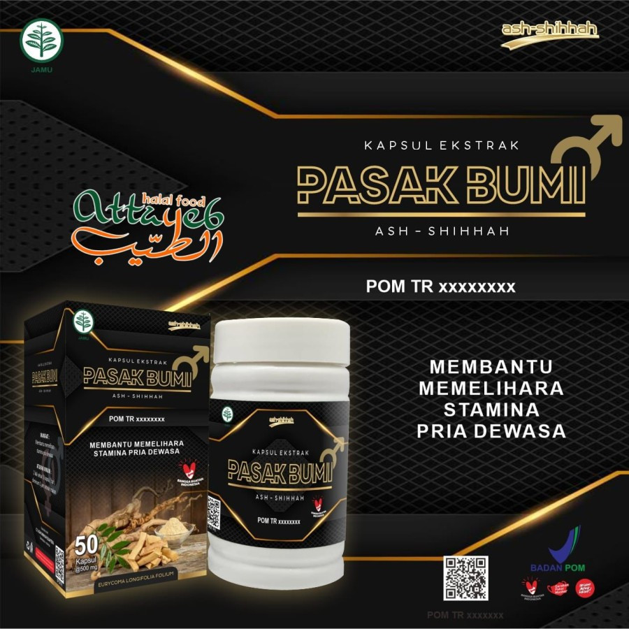 Jual Kapsul Pasak Bumi Ash Shihah 50 Kapsul Original Untuk Stamina Pria