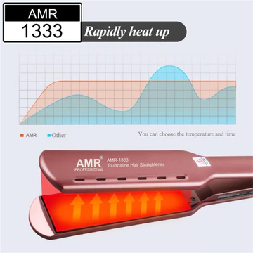 AMR 1333 Catokan Rambut Super Smooth Wide Hair 45mm Ionic Hair Straightener MY