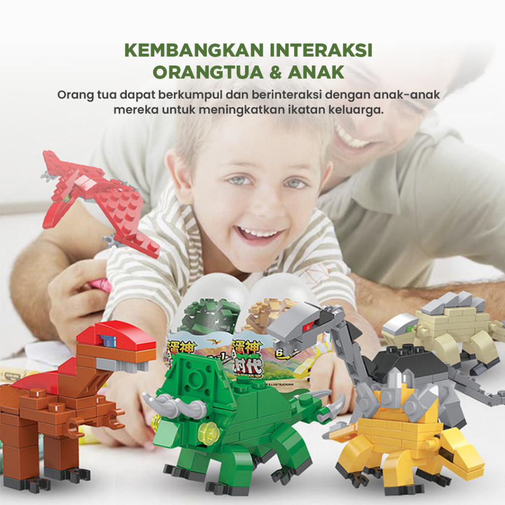 Jual Yuxuan - Nano Block Model Dinosaurus - Mainan Bricks Nano Blok ...