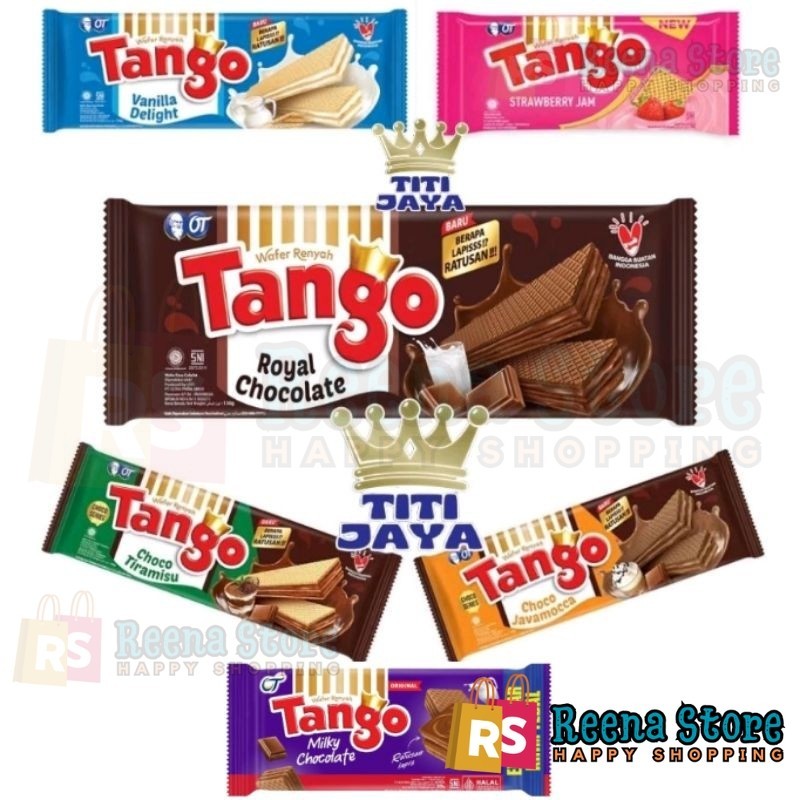 Jual TANGO WAFER 120 GR VANILA COKLAT CHOCO - Reena Store | Shopee ...