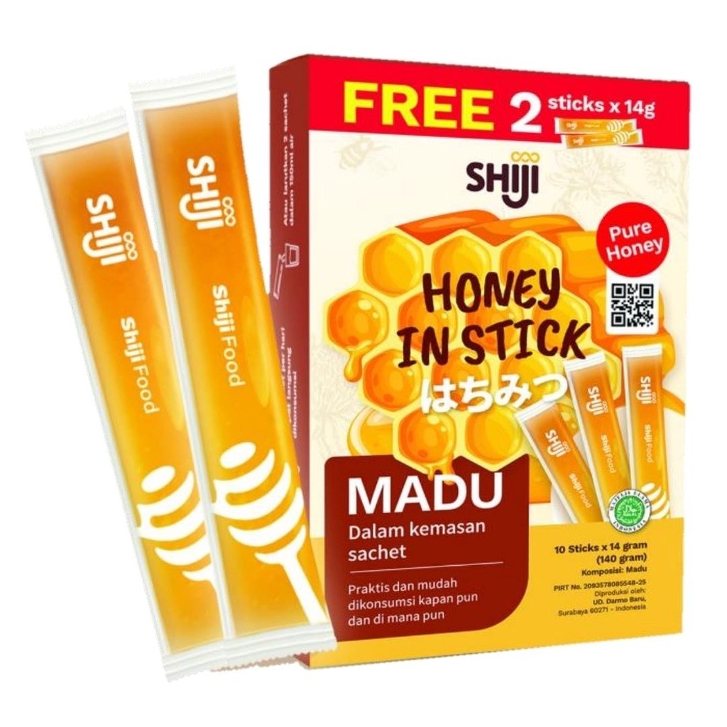 Jual Shiji Madu Murni Sachet 14gr HALAL Honey In Stick | Shopee Indonesia