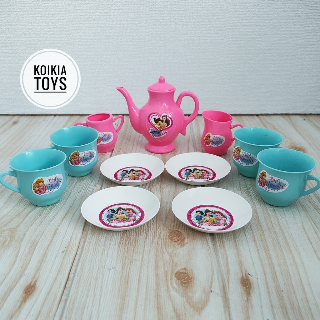 Jual Mainan anak perempuan teko set lengkap cangkir tea time set ...