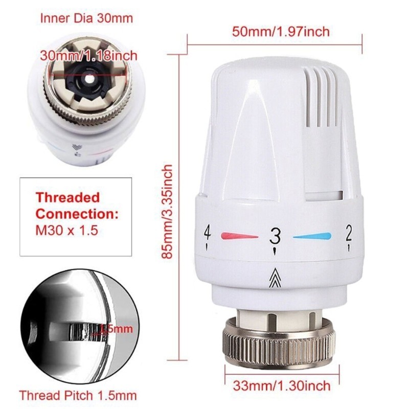 Jual Temperature Control Valves With Scale Thermostatic Radiator ...