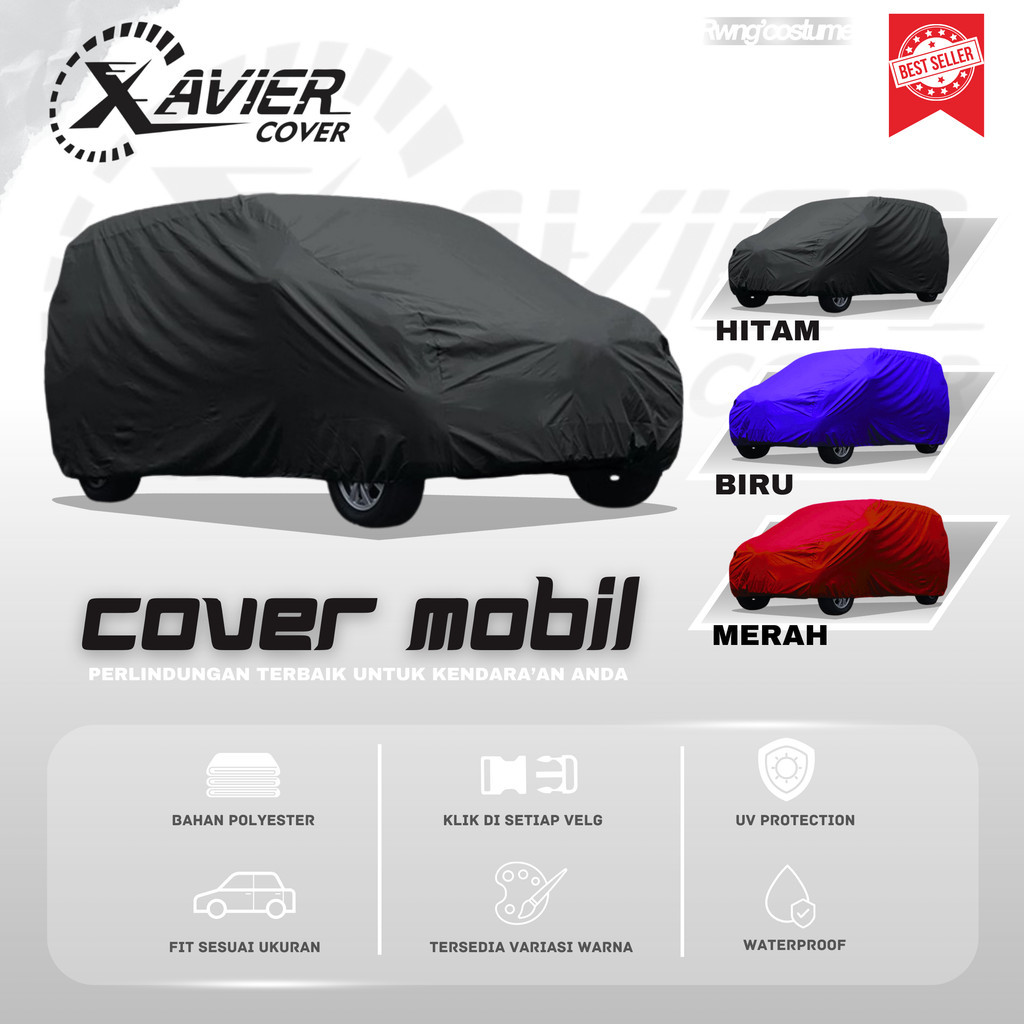 Cover Mobil / Sarung Mobil Indoor / Outdoor 1 (satu) Warna, Agya, Ayla, Brio, March, Ignis, Splash, Mirage, Picanto, Jazz, Yaris DLL
