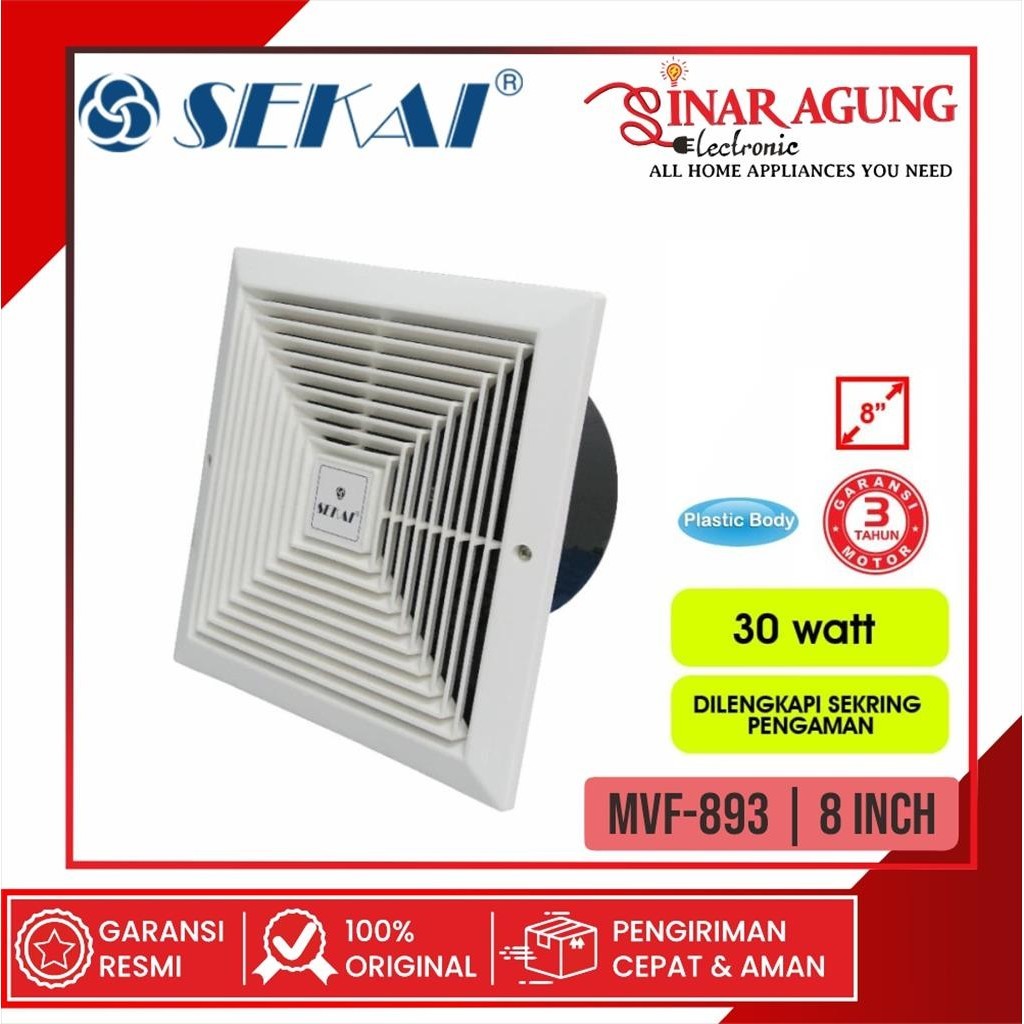 Jual Sekai Mvf Mvf Kipas Angin Exhaust Fan Inch Garansi Resmi Shopee Indonesia