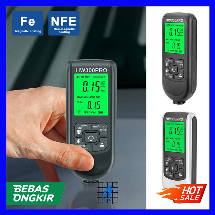 Jual Digital Coating Thickness Gauge Alat Ukur Ketebalan Cat | Shopee ...
