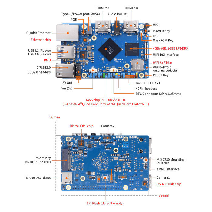 Jual DS99 Orange Pi 5 PRO - 16GB RAM | Shopee Indonesia
