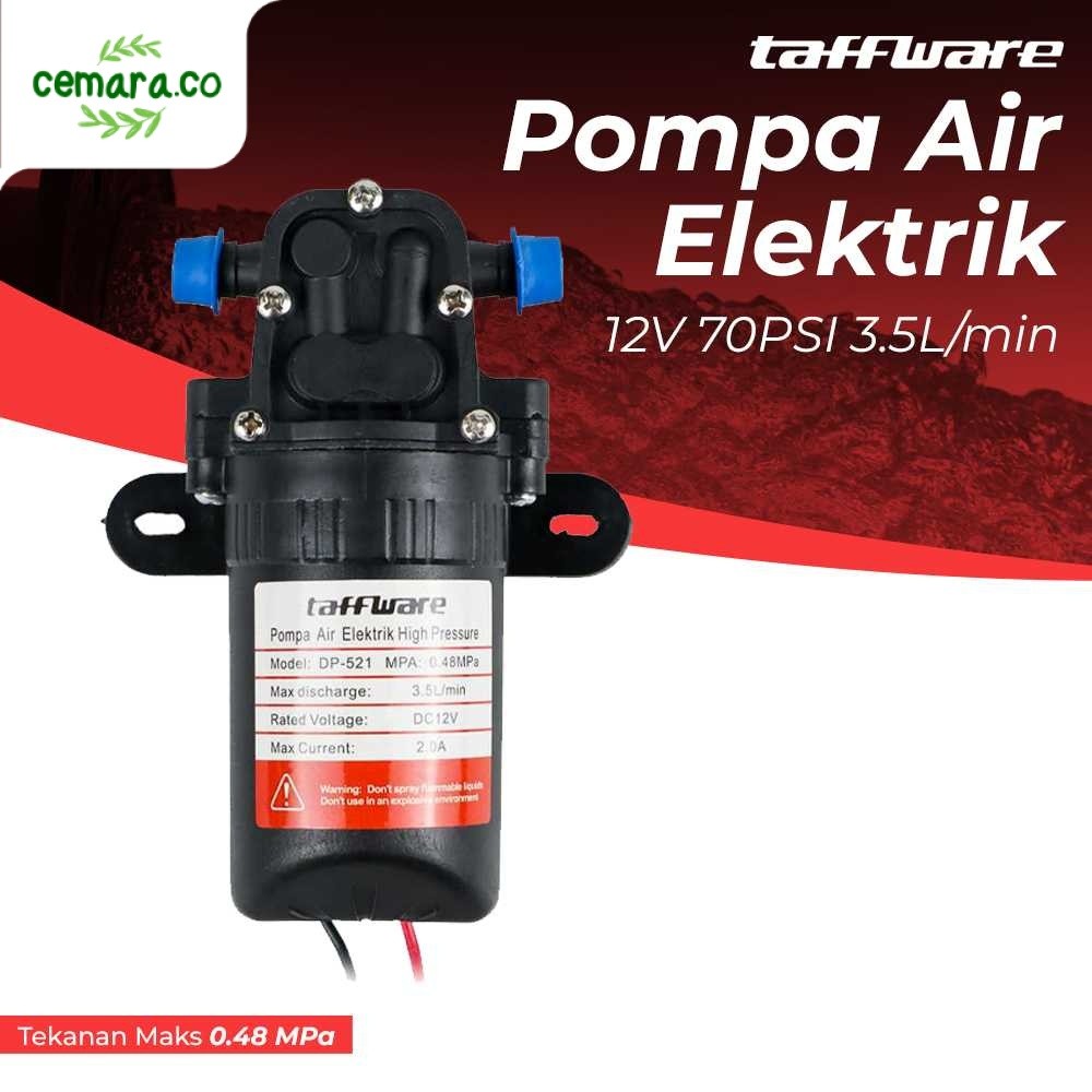 Jual Pompa Air Steam Elektrik High Pressure 12V 70PSI 3.5L/min Cemara ...