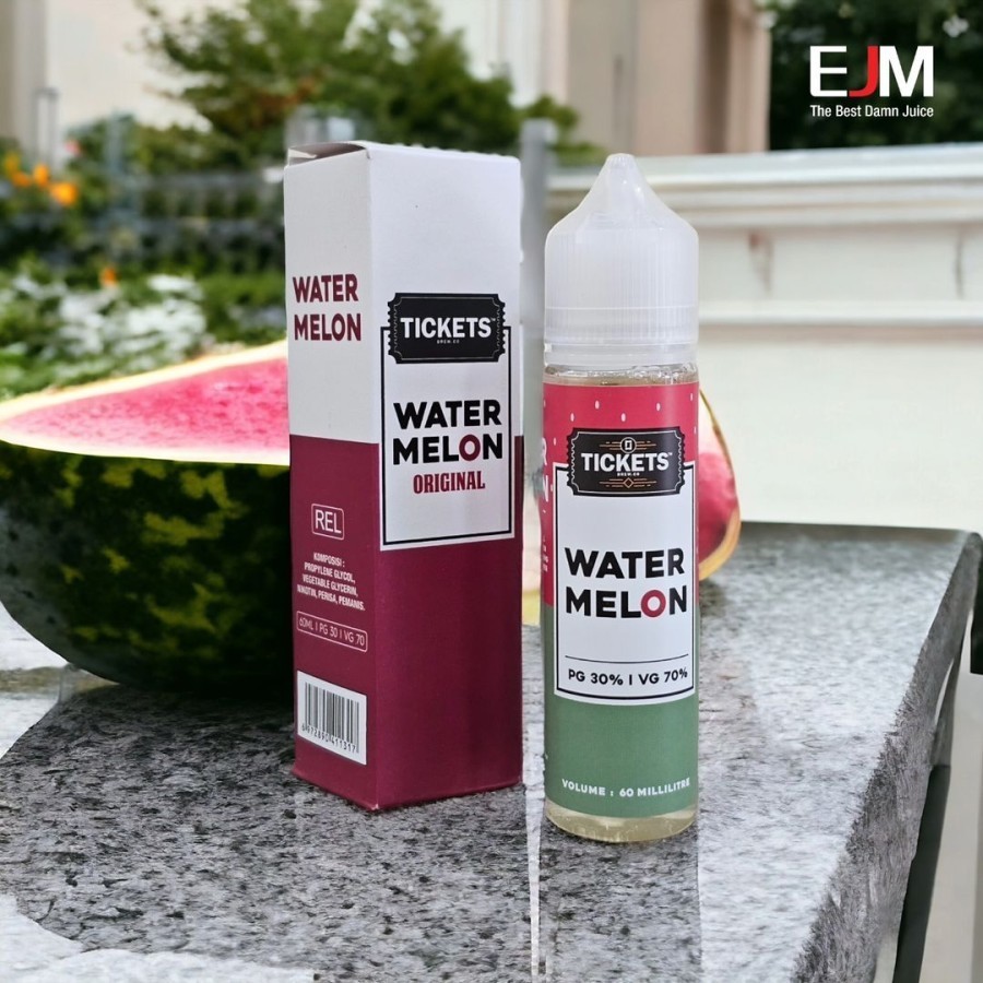 Jual Tickets Watermelon Original 60ML Ticket Brew Liquid EJM Freebase ...