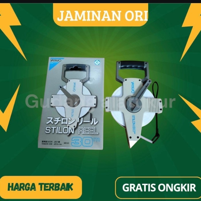 Jual Original YAMAYO Roll Meter Nylon Coated Steel Type Stilon 30 Meter ...