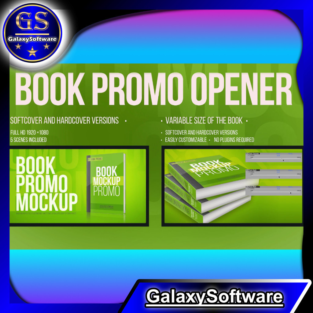 Jual 6). Book Mockup Promo Opener - Videohive Template Mock-Up After ...