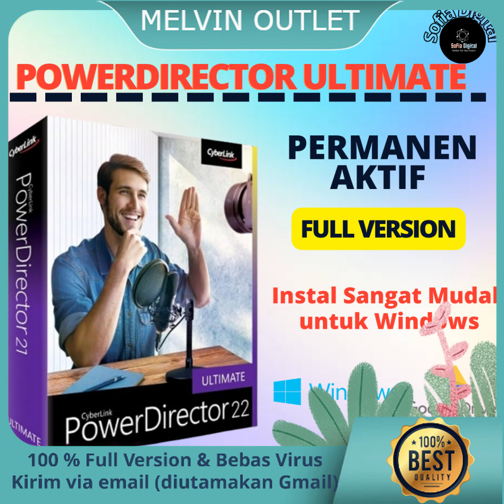 Jual CyberLink PowerDirector Ultimate 22.3 (TERBARU 2024) Instalasi ...