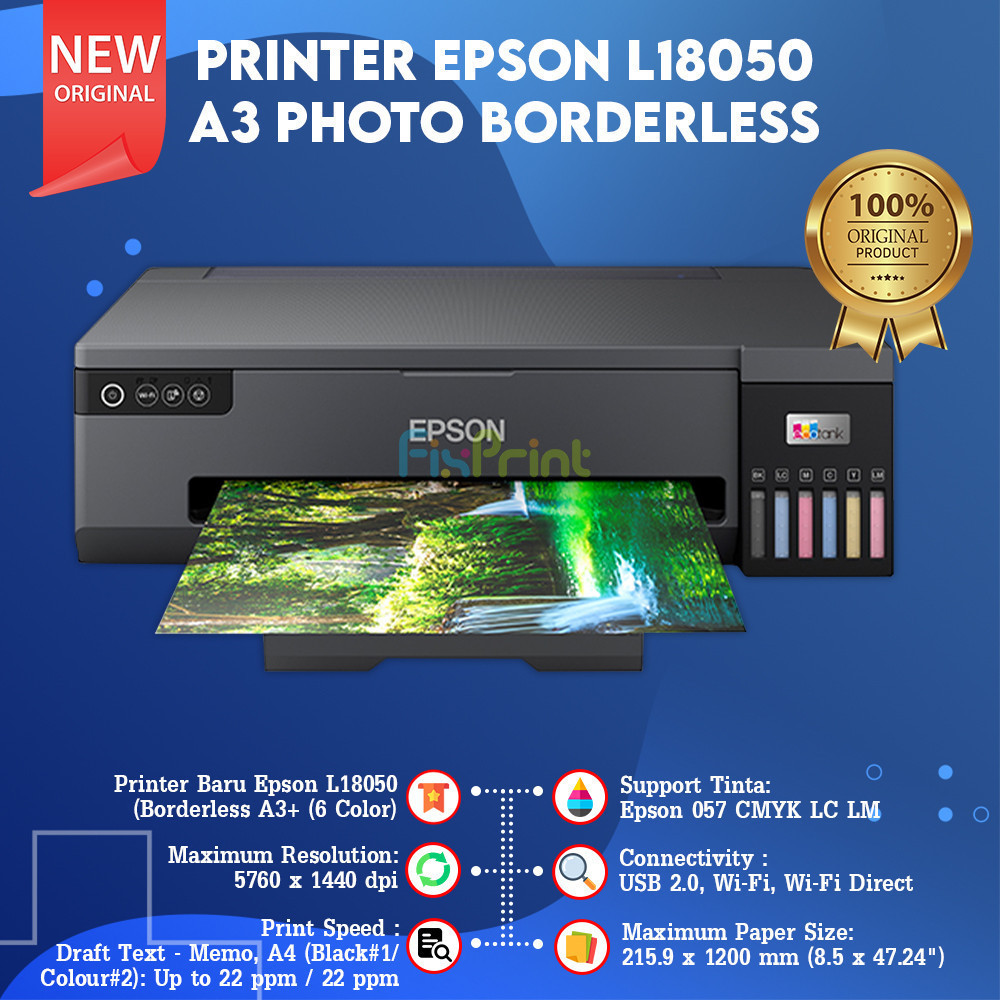 Jual Printer Epson L1800 / L18050 Print A3+ GARANSI RESMI A3 INFUS ...