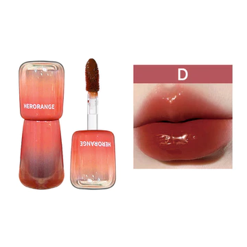 HERORANGE Mirror Lip Glaze Lip Jelly Tint Glass Lipstick Moisturizing Water Lip Gloss Korea GY
