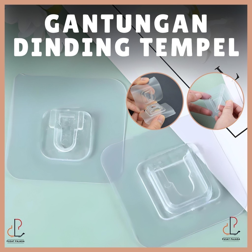 Jual GANTUNGAN TEMPEL SOCKET HOOK HANGER PLUS MINUS DOUBLE TAP 1 PASANG ...