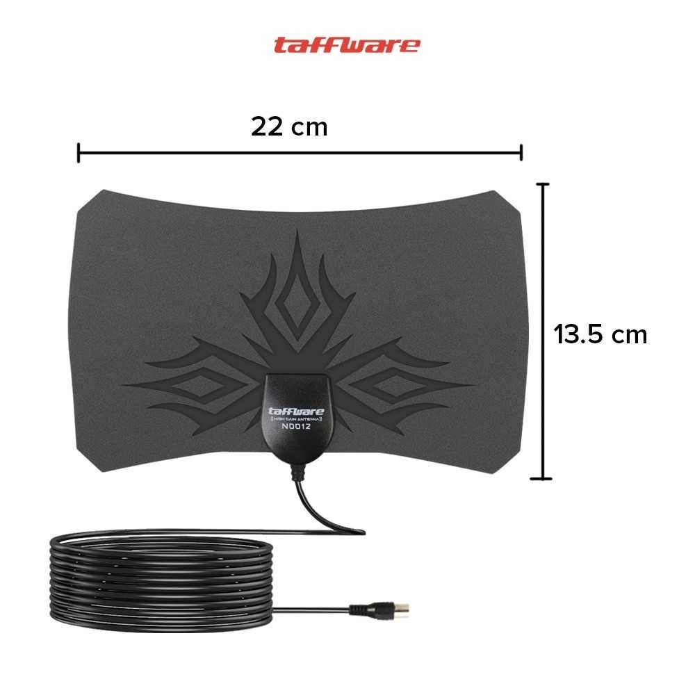 Jual Antena TV Digital Indoor High Gain Antenna DVB-T2 25dB - Taffware ...
