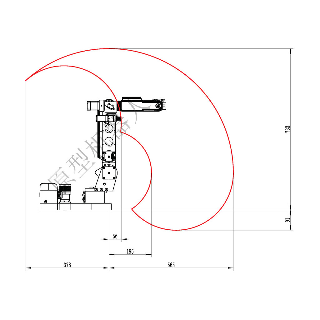 Jual 2KG Load 6 DOF Robotic Arm Industrial Desktop Mechanical Arm for ...