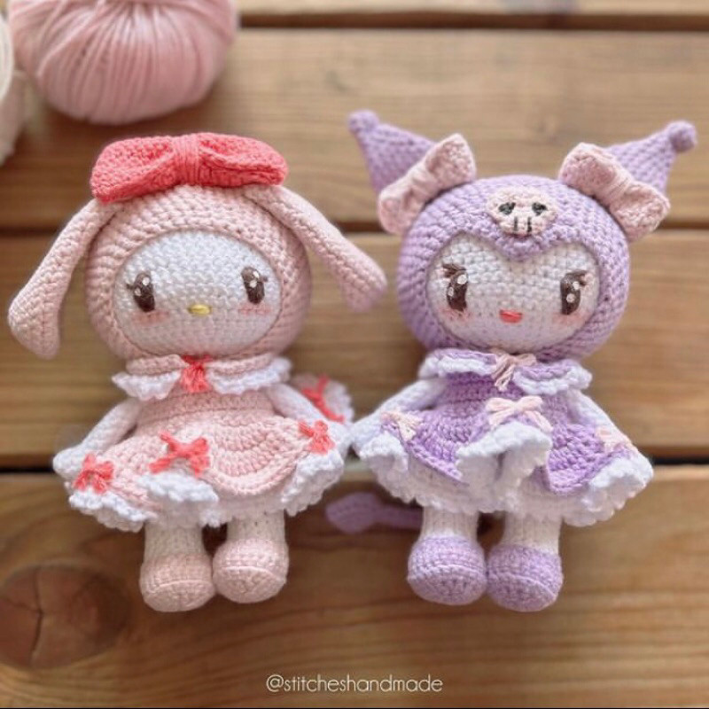Jual My Melody & Kuromi [CROCHET PDF POLA PATTERN/BUKAN BONEKA JADI ...