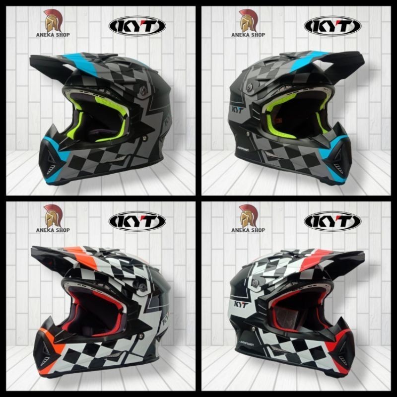 Jual Helm Kyt Jumpshot Motif Aneka Macam Warna Helm Cross Trail Sni Dot Shopee Indonesia