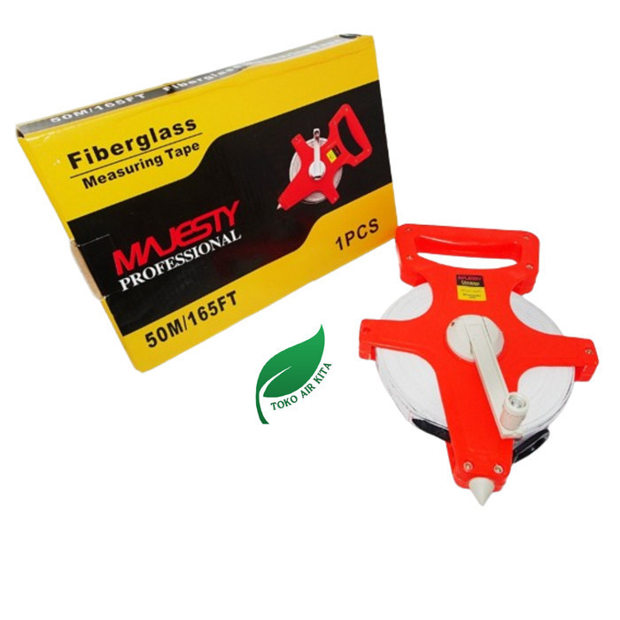 Jual MAJESTY Meteran Roll Tancap Tanah Fiberglass 50 m /165FT Feet ...