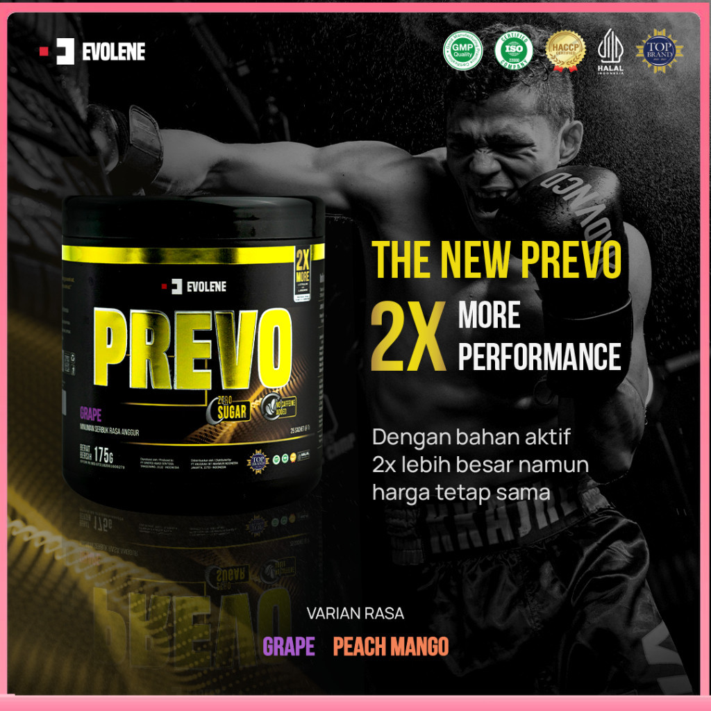 Jual New Prevo Evolene 25s - Pre-Workout - Energy Drink Halal dan BPOM ...