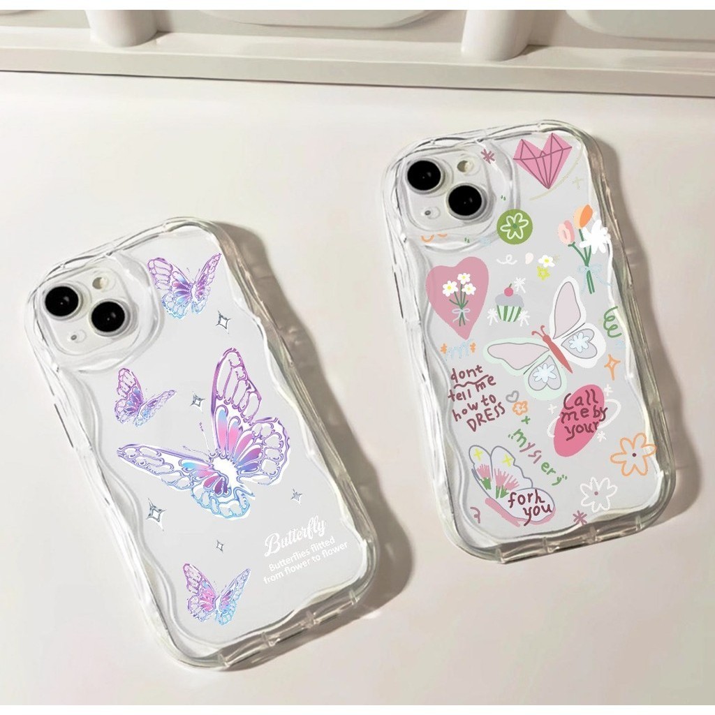 Jual 3d Curly Butterfly Case Oppo A76 A96 4g A57 2022 F11 Reno 4f 5 6