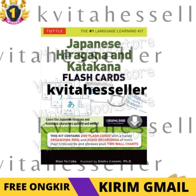 Jual Ks Japanese Hiragana And Katakana Flash Cards Audio Bel𝗮j𝗮r