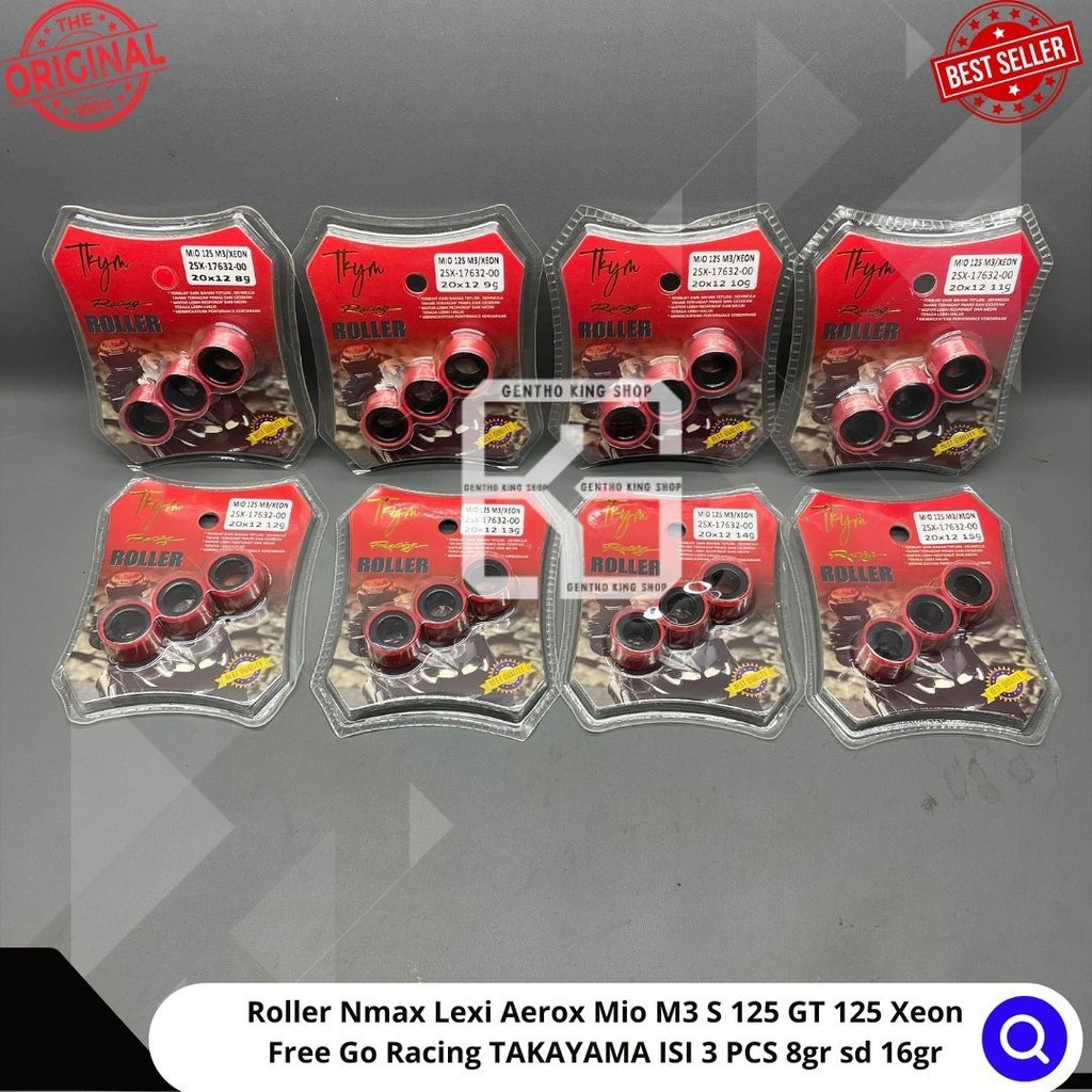 Jual Roller Nmax Lexi Aerox Mio M3 S 125 GT 125 Xeon Free Go Racing ...